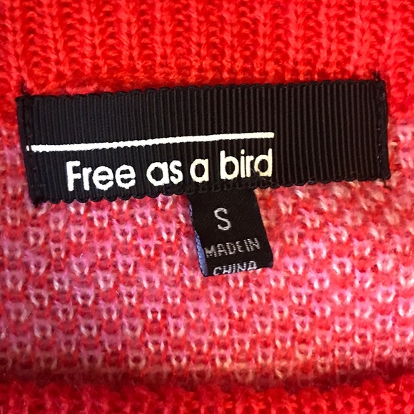 Free As A Bird Women’s Small Sweater Oversized Crew Neck Leopard Print - Picture 10 of 14